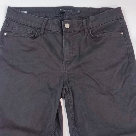 Calvin Klein Jeans ankle skinny stretch black women's size 12 - Picture 2 of 16
